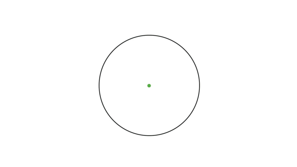 Trijicon MRO SD 1x25mm Reflex Green Dot Sight, 2.0 MOA Adjustable Green Dot, with Lower 1/3 Co-witness Mount, Black, MRO-C-2200333