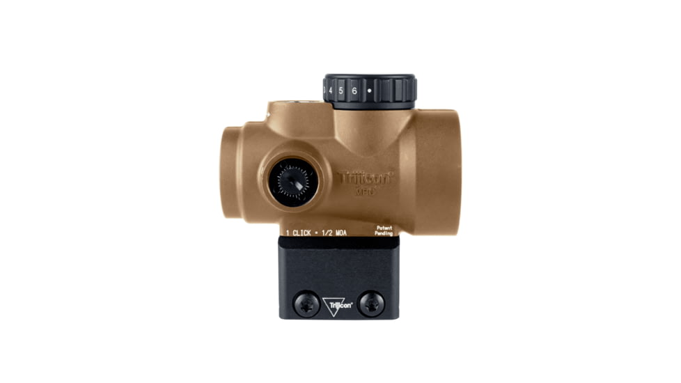 Trijicon MRO SD 1x25mm Reflex Red Dot Sight, 2.0 MOA Adjustable Red Dot, with Full Co-witness Mount, Anodized Coyote Brown, MRO-C-2200327