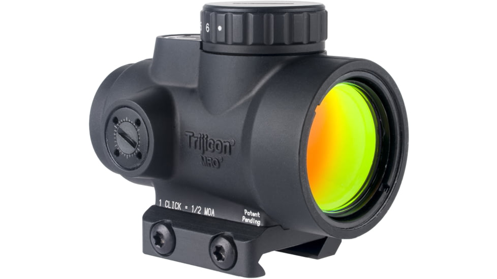 Trijicon MRO SD 1x25mm Reflex Red Dot Sight, 2.0 MOA Adjustable Red Dot, with Low Mount, Black, MRO-C-2200301