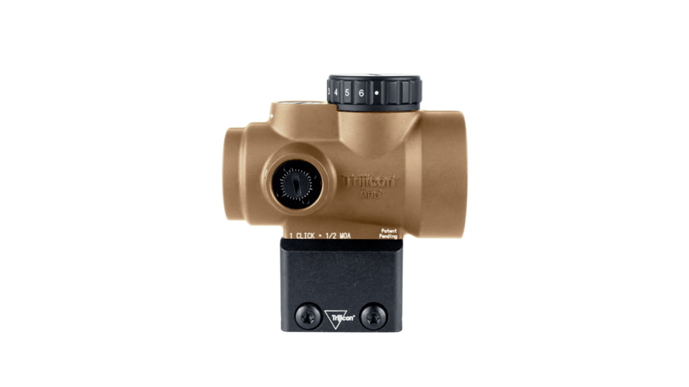 Trijicon MRO SD 1x25mm Reflex Red Dot Sight, 2.0 MOA Adjustable Red Dot, with Lower 1/3 Co-witness Mount, Anodized Coyote Brown, MRO-C-2200328