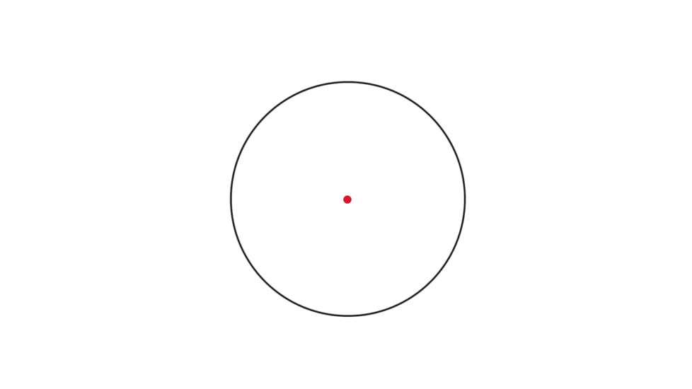 Trijicon MRO SD 1x25mm Reflex Red Dot Sight, 2.0 MOA Adjustable Red Dot, with Lower 1/3 Co-witness Mount, Black, MRO-C-2200303