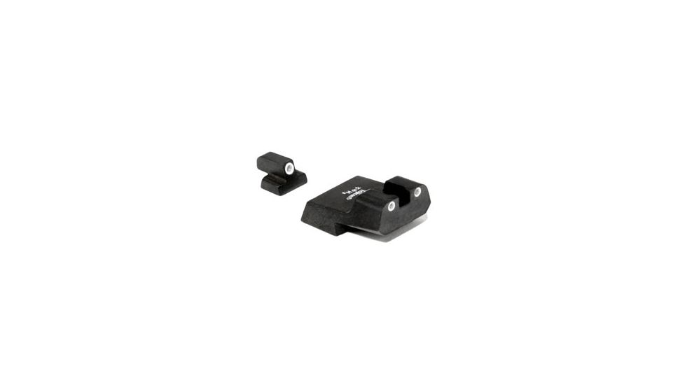 Trijicon Bright &amp; Tough Night Sight Set for S&amp;W, 9mm Long Rear, Green Front, Green Rear SA07