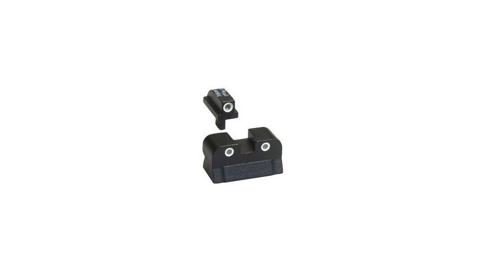 Trijicon Bright &amp; Tough Night Sight Set, Green Front and Yellow Rear - Colt Govt, Older