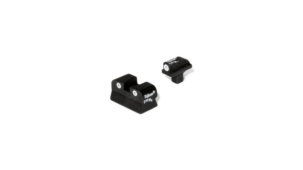 Trijicon Bright &amp; Tough Green Front &amp; Green Rear Night Sight Set - Colt Govt, Newer CA01