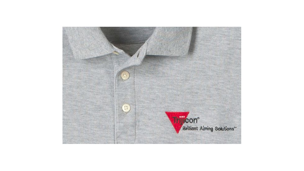 Trijicon Polo Short Sleeve Shirt - Extra Large, Grey AP34-XL
