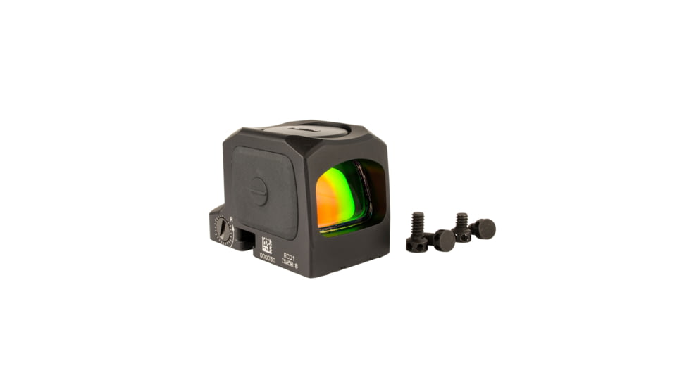 Trijicon RCR 1x Reflex Red Dot Sight, Adj. LED 3.25 MOA Red Dot, Black, 3.25 MOA, 3300001