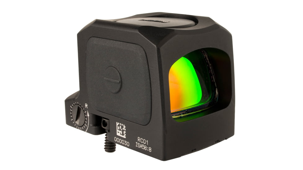 Trijicon RCR 1x Reflex Red Dot Sight, Adj. LED 3.25 MOA Red Dot, Black, 3.25 MOA, 3300001