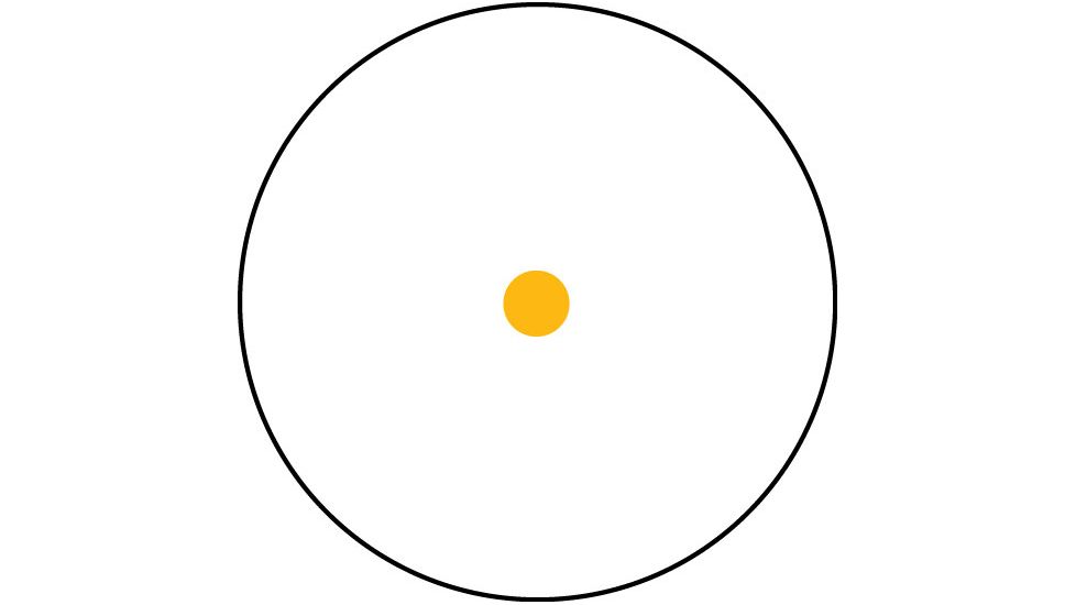 Trijicon Reflex 6.5 MOA Amber Dot Sight, w/ Weaver Mount