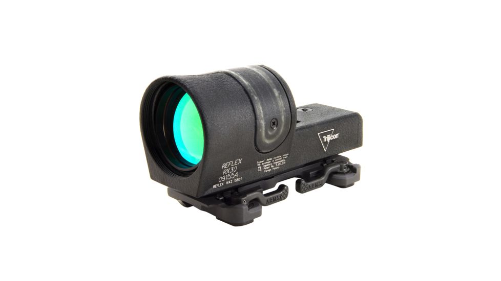 Trijicon Reflex 42mm 6.5 MOA Amber Dot Sight, Black w/ A.R.M.S. 15 Flattop Mount RX30-23