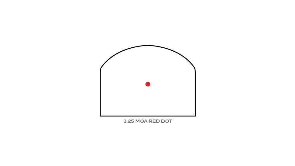 Trijicon RM01 RMR Type 2 LED Red Dot Sight, 3.25 MOA Red Dot, RM33 Mount, Matte, Black, RM01-C-700601