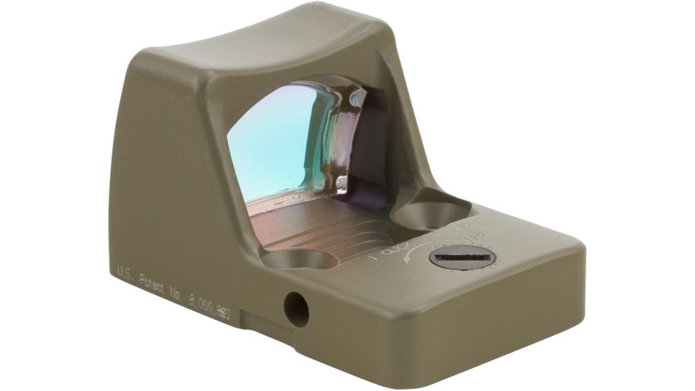 Trijicon RM01 RMR Type 2 LED Red Dot Sight, 3.25 MOA Red Dot, No Mount, Hard Anodized, FDE, 700624