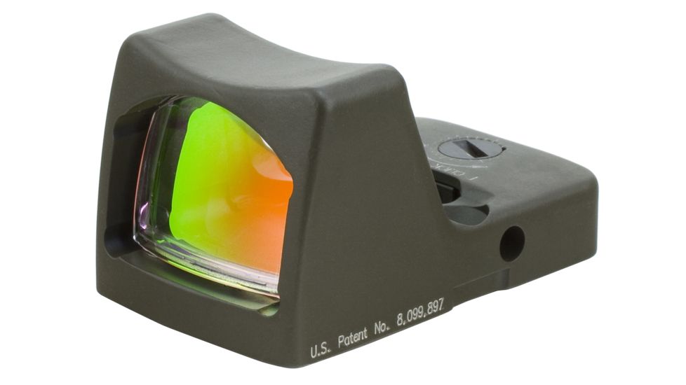 Trijicon RM01 RMR Type 2 LED Red Dot Sight, 3.25 MOA Red Dot, No Mount, Hard Anodized, ODG, 700623