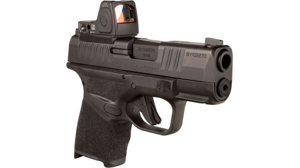 Trijicon RMRcc Pistol Adapter Mount Plate, S&amp;W/Springfield/Glock/Ruger/SCCY, Black, AC32092
