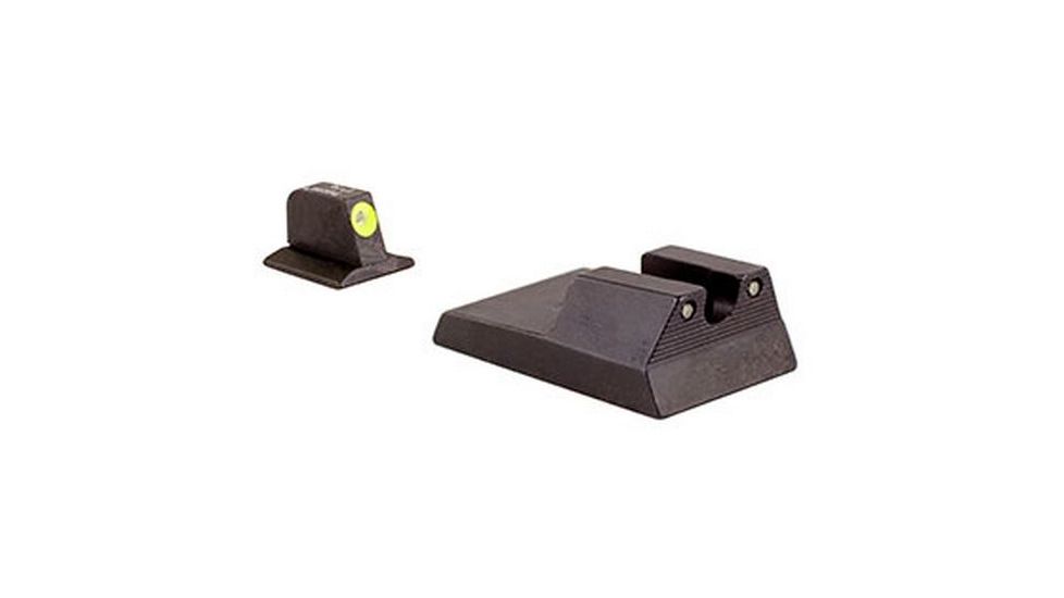 Trijicon Ruger SR9, 40, 40c, HD Night Sight Set - Yellow Front Outline RA114Y