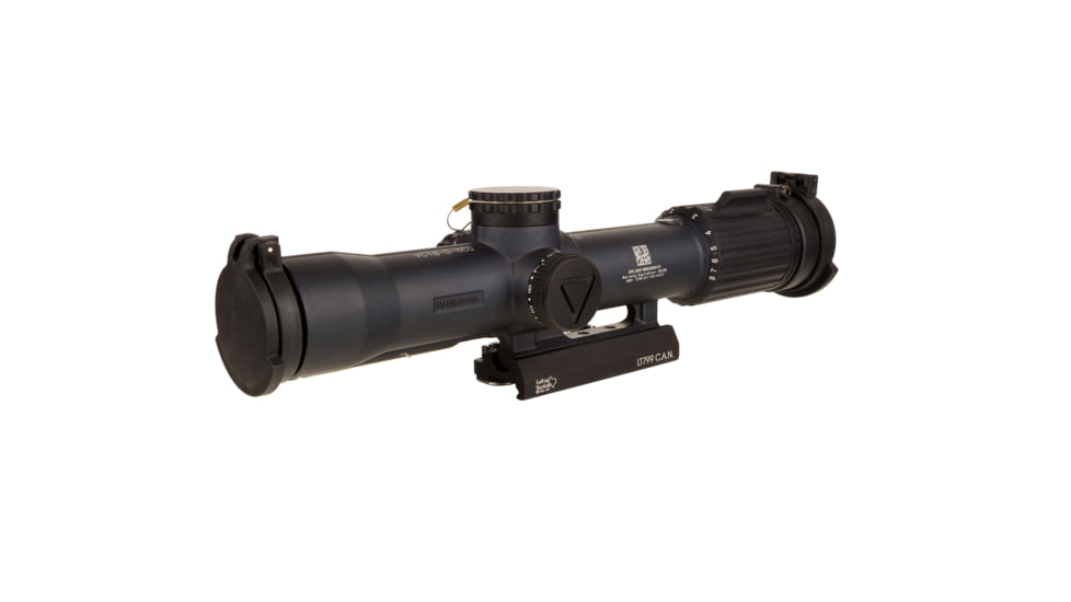 Trijicon SCO VCOG Rifle Scope w/ Larue Tactical LT799 Mount, 1-8x28mm, FFP, Circle / Crosshair Reticle, Matte, Black, 2400012