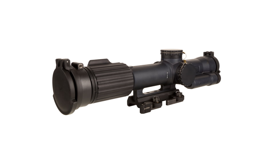 Trijicon SCO VCOG Rifle Scope w/ Larue Tactical LT799 Mount, 1-8x28mm, FFP, Circle / Crosshair Reticle, Matte, Black, 2400012