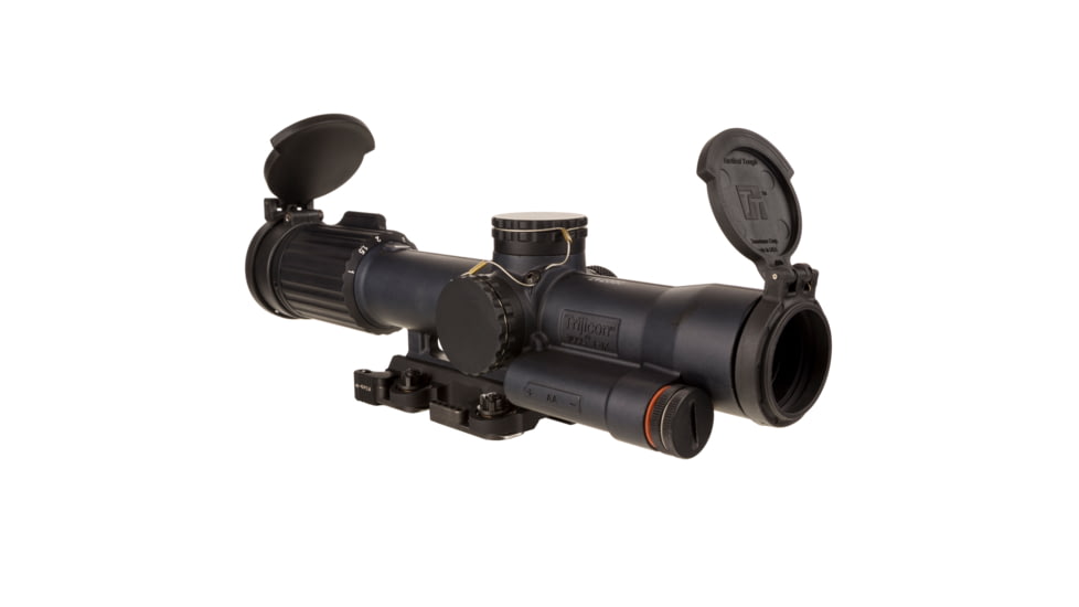 Trijicon SCO VCOG Rifle Scope w/ Larue Tactical LT799 Mount, 1-8x28mm, FFP, Circle / Crosshair Reticle, Matte, Black, 2400012