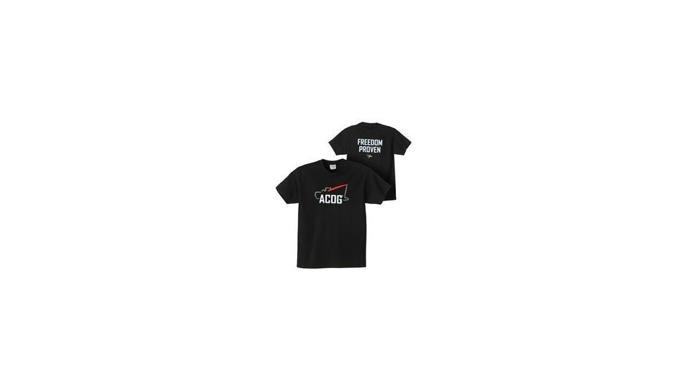 Trijicon Short Sleeve T-Shirt with Freedom Tagline, Black, X-Large AP41-XL