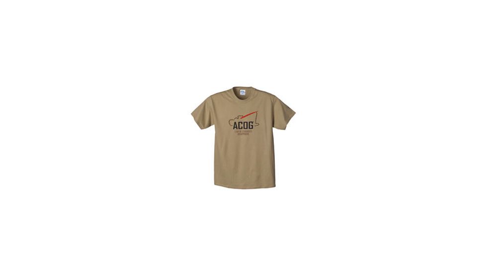 Trijicon Short Sleeve T-Shirt with Survey Tagline, Sand, XX-Large AP37-XXL