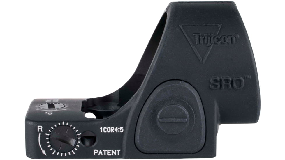 Trijicon SRO Adjustable LED Red Dot Reflex Sight, 1x, Green 2.5 MOA Dot Reticle, Anodized, Black, SRO2-2500027