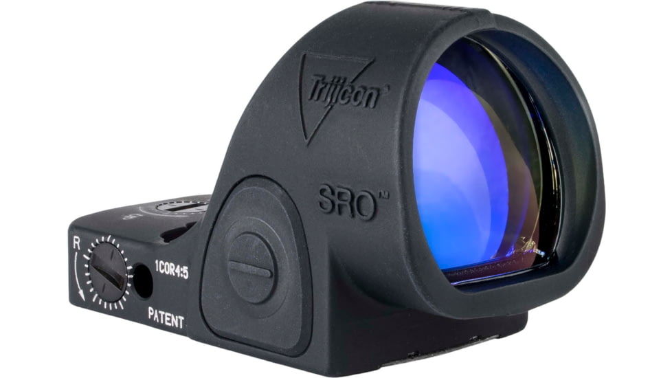 Trijicon SRO Adjustable LED Red Dot Reflex Sight, 1x, Green 2.5 MOA Dot Reticle, Anodized, Black, SRO2-2500027