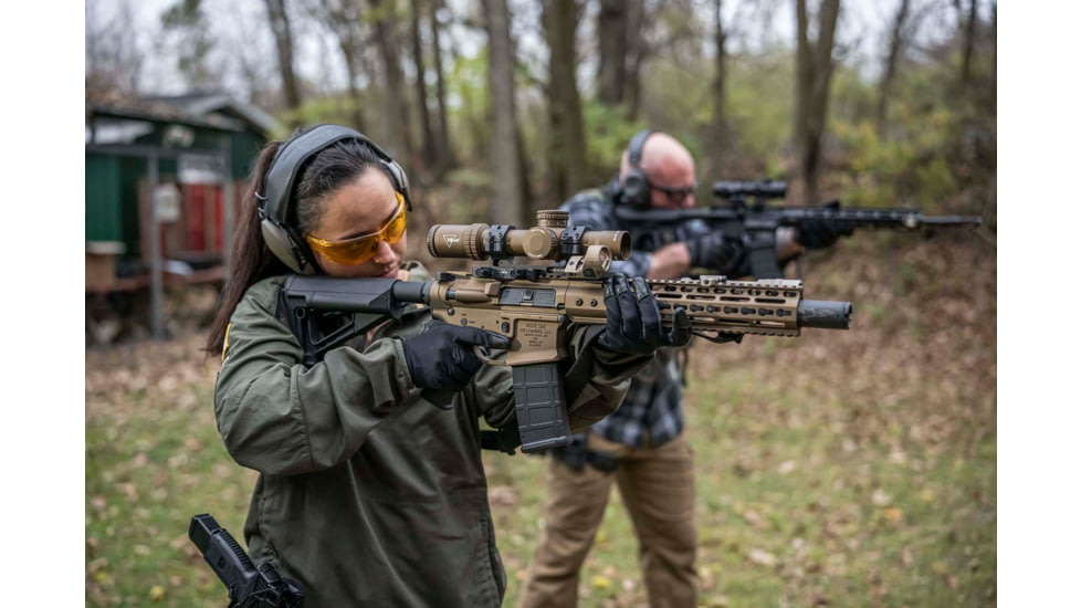 Trijicon SRO Adjustable LED Red Dot Reflex Sight, 1x, Green 2.5 MOA Dot Reticle, Anodized, Coyote Brown, SRO2-2500035