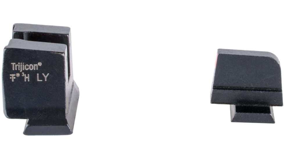 Trijicon Suppressor/Optic Height Sight Set with Orange Front/Metal Rear &amp; Green Front Lamp - for M&amp;P C.O.R.E, M&amp;P M2.0 Optics Ready, Black, 601151
