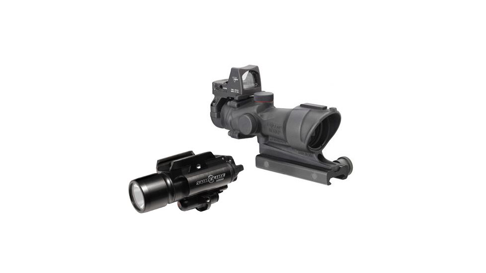 Trijicon ACOG 4x32 Rifle Scope with Surefire Flashlight