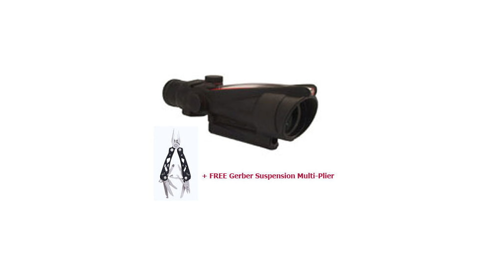 Trijicon TA11B ACOG 3.5x35 Rifle Scope w/ Circle &amp; Red Chevron BAC Reticle with FREE Gerber Suspension Multi-Plier 1471