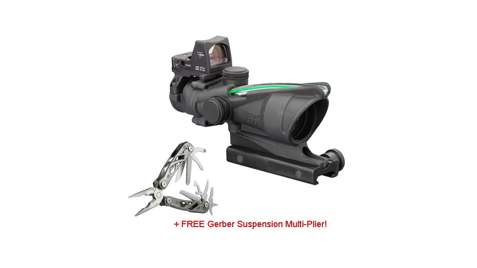 Trijicon ACOG 4x32 Scope, 4.0 MOA RMR Sight, FREE Gerber Suspension Multi-Plier