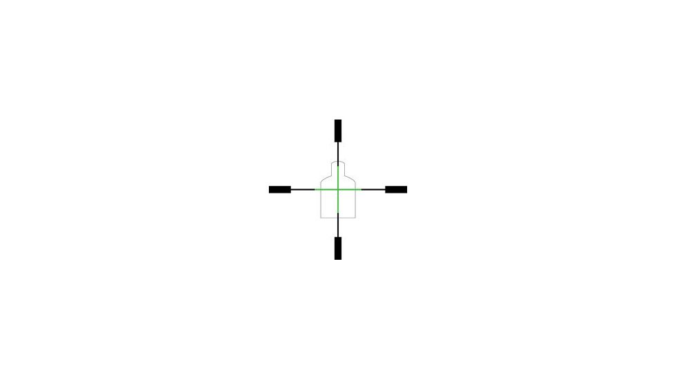 Trijicon TA47G-4 Green Crosshair Reticle