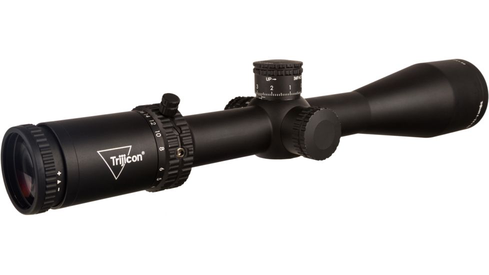 Trijicon Tenmile TM2450 4-24x50mm Rifle Scope, 30 mm Tube, Second Focal Plane, Black, Red MRAD Ranging Reticle, Mil Rad Adjustment, 3000007