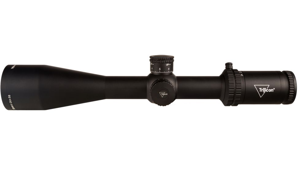Trijicon Tenmile TM2450 4-24x50mm Rifle Scope, 30 mm Tube, Second Focal Plane, Black, Red MRAD Ranging Reticle, Mil Rad Adjustment, 3000007