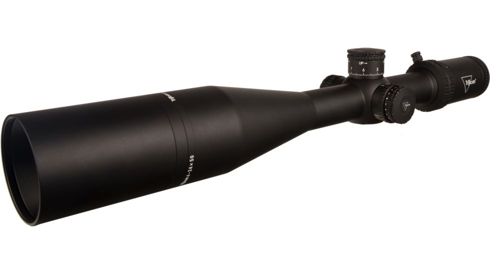 Trijicon Tenmile TM2450 4-24x50mm Rifle Scope, 30 mm Tube, Second Focal Plane, Black, Red MRAD Ranging Reticle, Mil Rad Adjustment, 3000007