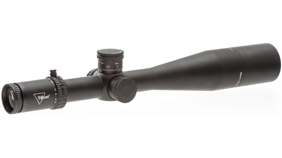 Trijicon Tenmile TM5056 5-50x56mm Rifle Scope, 34 mm Tube, Second Focal Plane, Black, Green/Red MRAD Center Dot w/ Wind Holds Reticle, Mil Rad Adjustment, 3000017