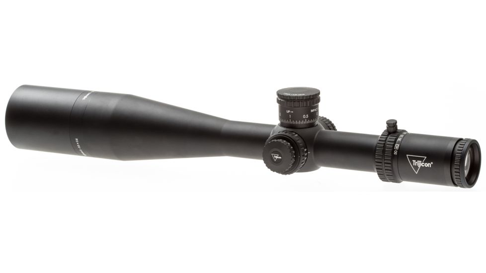 Trijicon Tenmile TM5056 5-50x56mm Rifle Scope, 34 mm Tube, Second Focal Plane, Black, Green/Red MRAD Center Dot w/ Wind Holds Reticle, Mil Rad Adjustment, 3000017