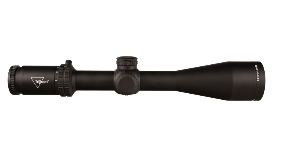 Trijicon Tenmile TM2450 6-24x50mm Rifle Scope, 30 mm Tube, Second Focal Plane, Black, Red MRAD Ranging Reticle, Mil Rad Adjustment, 3000005