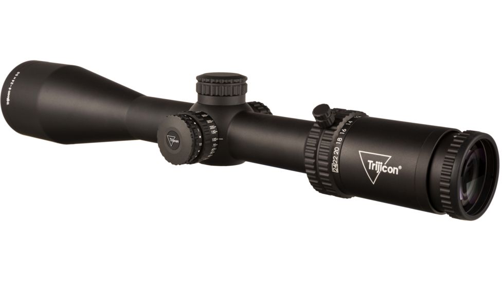Trijicon Tenmile TM2450 6-24x50mm Rifle Scope, 30 mm Tube, Second Focal Plane, Black, Red MRAD Ranging Reticle, Mil Rad Adjustment, 3000005