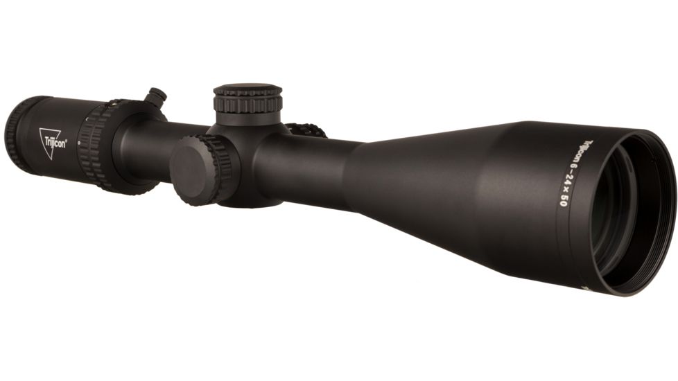 Trijicon Tenmile TM2450 6-24x50mm Rifle Scope, 30 mm Tube, Second Focal Plane, Black, Red MRAD Ranging Reticle, Mil Rad Adjustment, 3000005