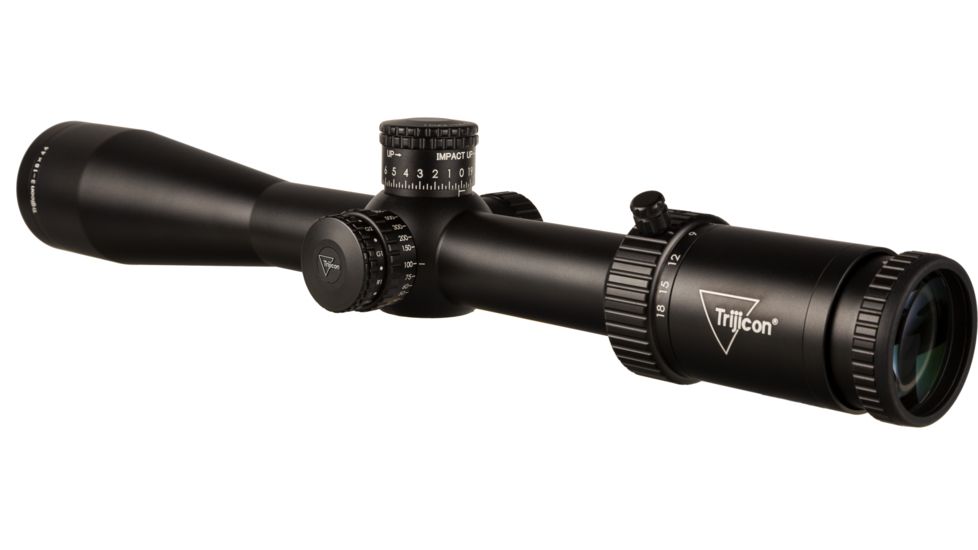 Trijicon Tenmile HX TMHX1844 3-18x44mm Rifle Scope, 30 mm Tube, First Focal Plane, Black, Green/Red MOA Precision Tree Reticle, MOA Adjustment, 3000001