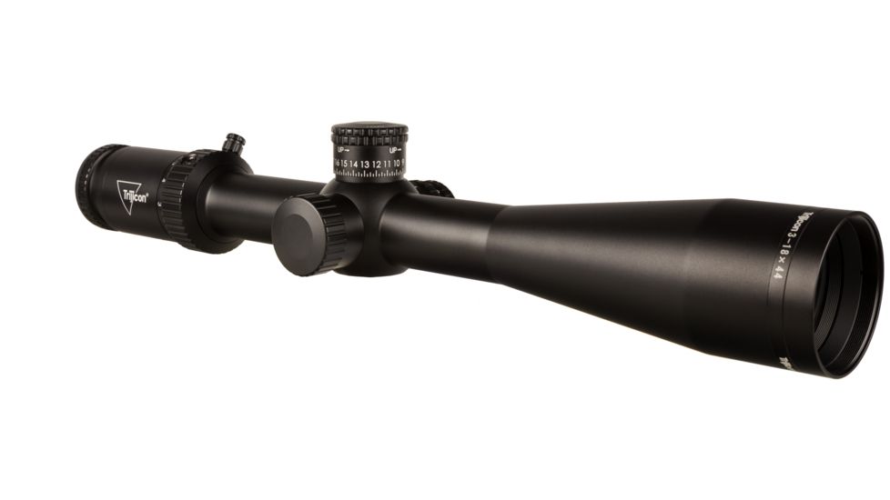 Trijicon Tenmile HX TMHX1844 3-18x44mm Rifle Scope, 30 mm Tube, First Focal Plane, Black, Green/Red MOA Precision Tree Reticle, MOA Adjustment, 3000001