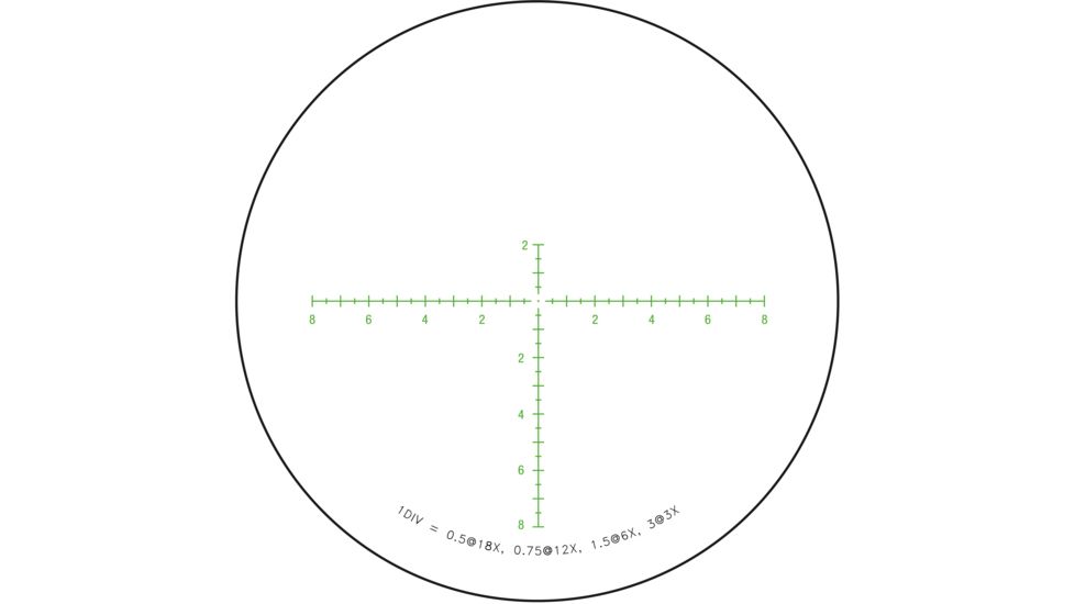 Trijicon Tenmile HX TMHX1850 3-18x50mm Rifle Scope, 30 mm Tube, Second Focal Plane, Black, Green/Red MRAD Center Dot Reticle, Mil Rad Adjustment, 3000009