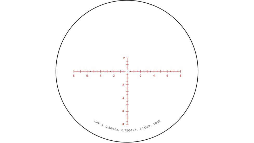 Trijicon Tenmile HX TMHX1850 3-18x50mm Rifle Scope, 30 mm Tube, Second Focal Plane, Black, Green/Red MRAD Center Dot Reticle, Mil Rad Adjustment, 3000009