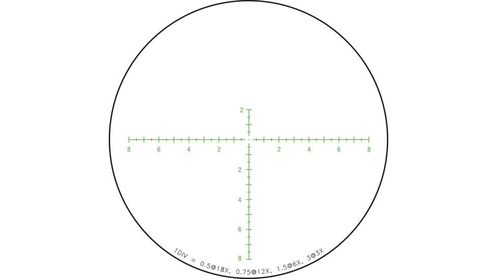 Trijicon Tenmile HX TMHX1850 3-18x50mm Rifle Scope, 30 mm Tube, Second Focal Plane, Black, Green/Red MRAD Center Dot Reticle, Mil Rad Adjustment, 3000009