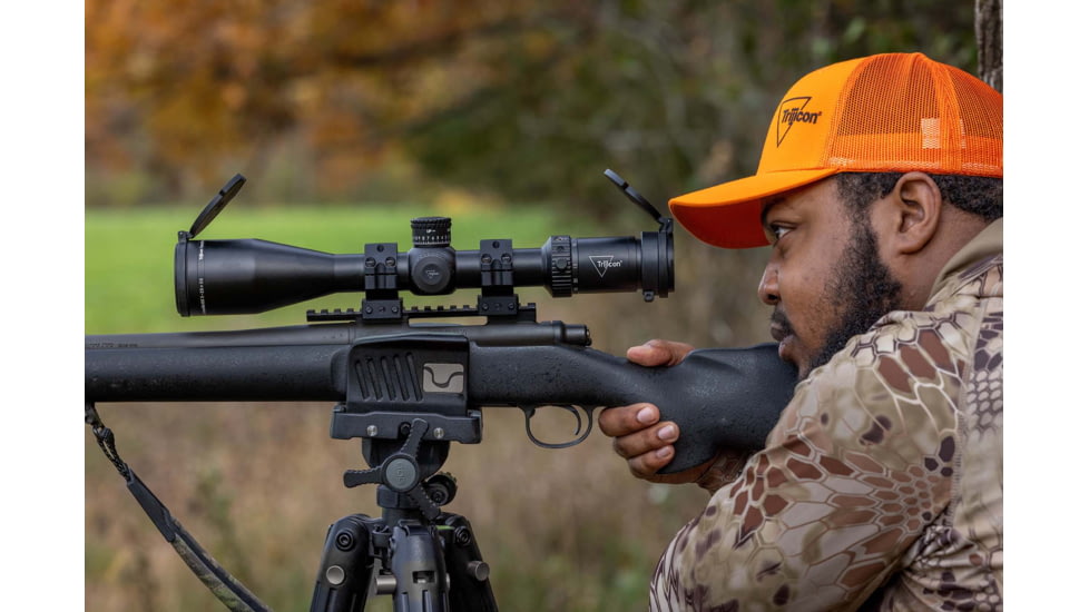 Trijicon Tenmile HX 5-25x50 First Focal Plane 30mm Tube Riflescope w/Red/Green MOA Ranging, Satin Finish, Exposed Elevation Adjuster w/Return to Zero Feature, Black, 3000020