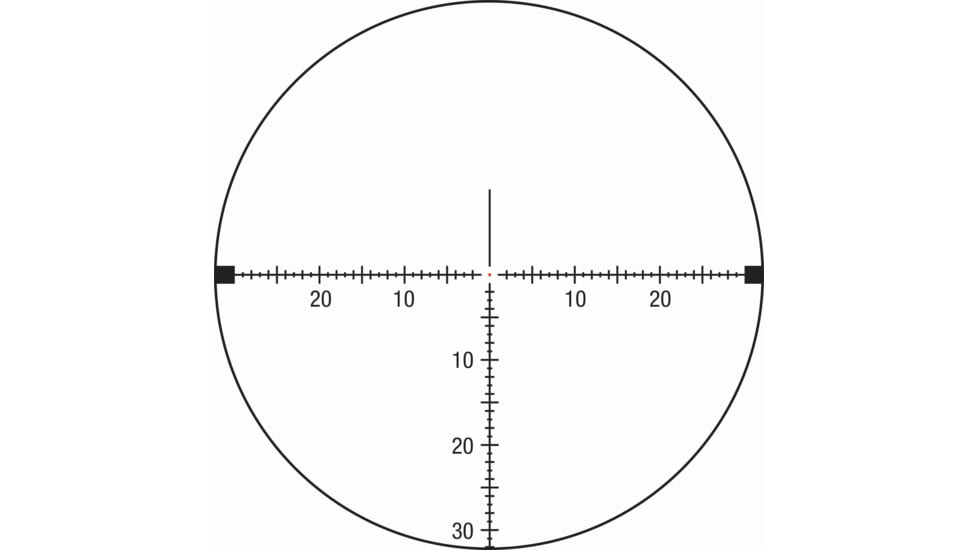 Trijicon Tenmile HX 5-25x50 First Focal Plane 30mm Tube Riflescope w/Red/Green MOA Ranging, Satin Finish, Exposed Elevation Adjuster w/Return to Zero Feature, Black, 3000020