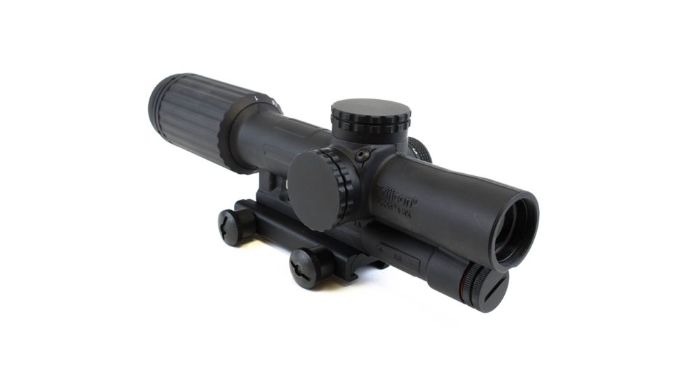 Trijicon VCOG 1-6x24 Green Segmented Rifle Scope Circle/Crosshair MIL Govt. Reticle w/ Thumb Screw Mount, Black, 1600038