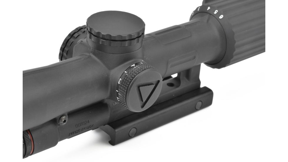 Trijicon VCOG 1-6x24 Rifle Scope with TA51 Mount, Horseshoe Dot - Crosshair .223 - 77 Grain Ballisti 1600003