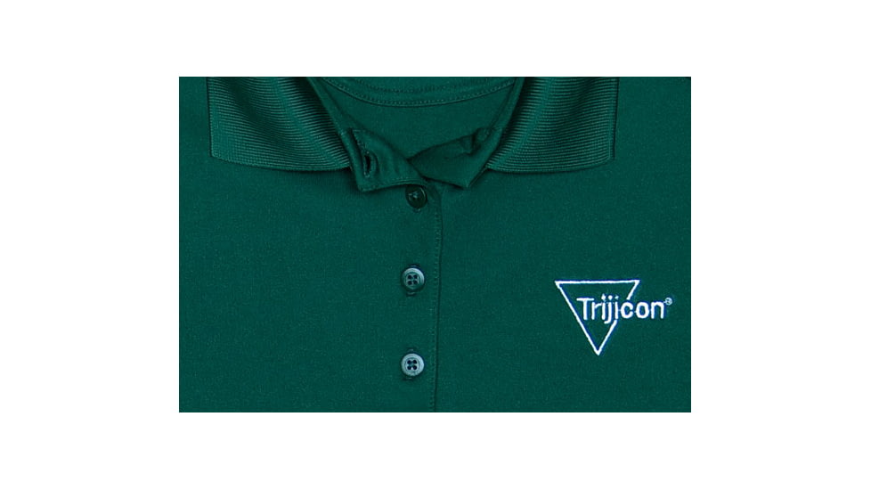 Trijicon Women's Short Sleeve Polo Shirt w/ Trijicon Logo, Green, Medium AP54-MED
