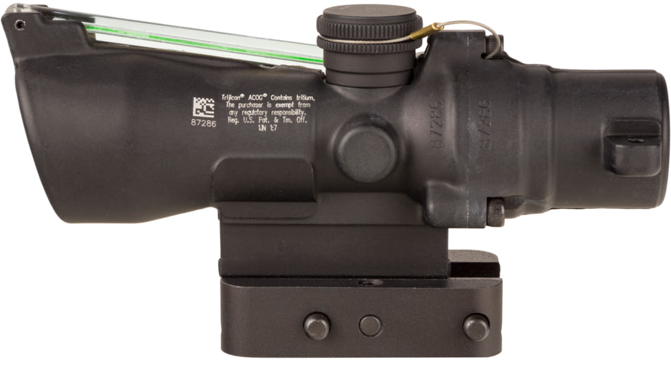 Trijicon XB Compact Dual Illuminated ACOG Crossbow Scope, 3x24 mm, 300-340 Fps, Green, Chevron Reticle, Matte Black, 400391